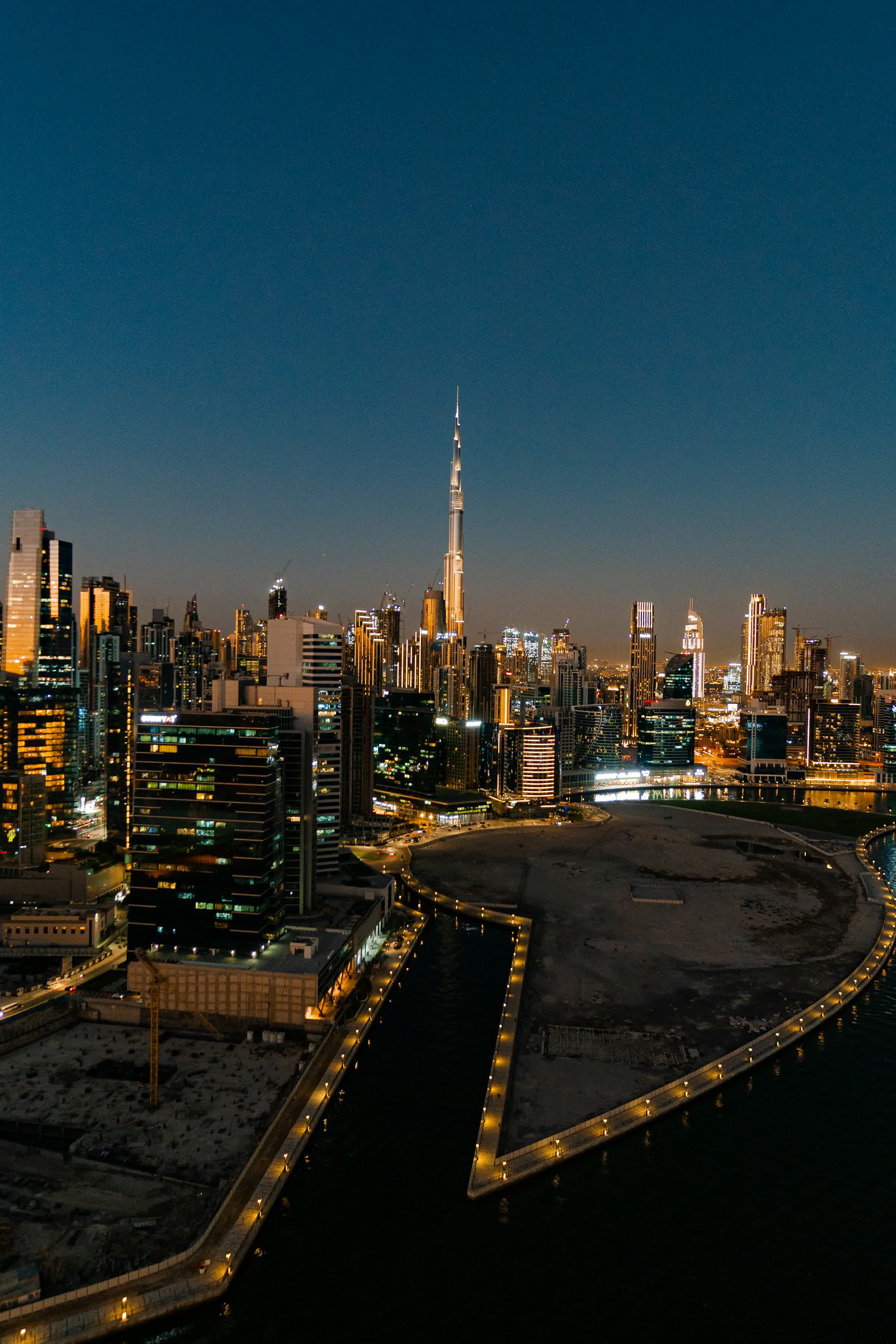 DIFC business district skyline in Dubai